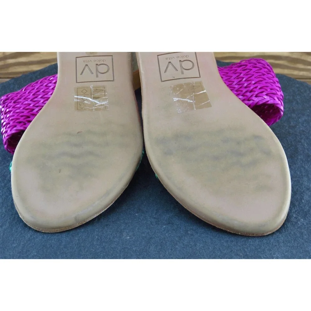 Dolce Vita Sz 7 M Brown Ankle Strap‎ Leather Women Sandals